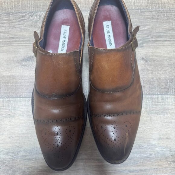 Steve Madden Caige Brown Monk Strap Dress Shoes Men\'s Size 10.5 main image 4